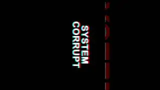 #System Corrupt #Glitch #Effect Text Digital #TV #Distortion