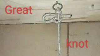 Strong, safe and essential knot that is very useful in towing