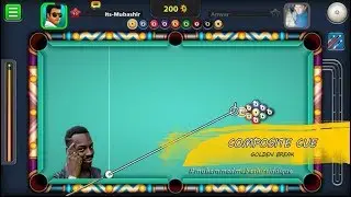 GOLDEN BREAK WITH COMPOSITE CUE [ 8 BALL POOL ] | Muhammad Mubashir Siddique !