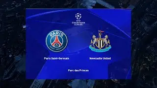 PSG vs Newcastle United | Parc des Princes | 2025-26 UEFA Champions League | PES 2021