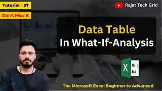 Data table option in what if analysis | Data table in Excel | Learn quick & easy