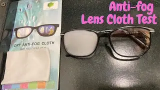 ProEyes Anti-Fog Lens Cloth Test