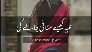 Eid poetry | sad eid  poetry status | new eid poetry | shab e visaal | 2line eid poetry status | Eid
