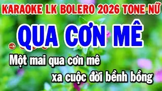 Karaoke Liên Khúc Trữ Tình Rumba Dễ Hát Tone Nữ | Qua Cơn Mê - Chiều Sân Ga | Thanh Hải