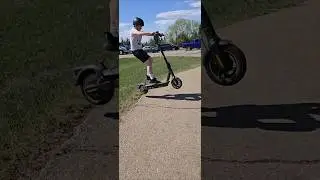 jump on the electric scooter crash #crash #escooter