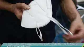Automatic foldable mask production line for KN95 N95 respirator