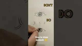 how to draw eyelashes?😘#eyedrawing #eyes #sketch #drawing #sketching #eyelashes #howto #paint #draw