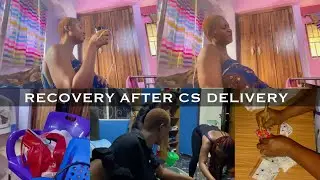 FIRST 24HOURS AFTER MY CS DELIVERY || RECOVERY & DISCHARGED TO GO HOME #vlog