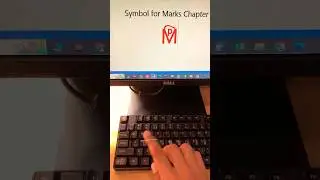 Symbol for Marks Chapter in ms word #shorts #msword #shortcutkeys #computer