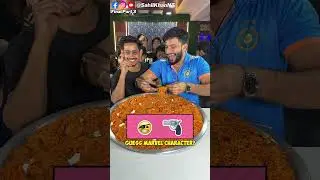 Guess The Marvel Movie By Emoji & Eat Unlimited Singapore Noodles 🤩😋 | Part -3 | #marvelcharacters