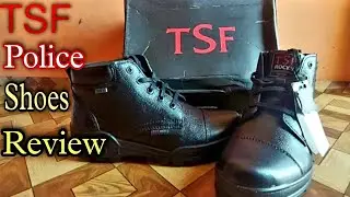 TSF Leather Police Boot  (black) Unboxing & review || TSF Rocks boots #tsf #tsfboot #leathershoes