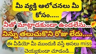నీతో మాట్లాడకుండా ఉండలేను..నిన్ను తలుచుకోకుండా ఉండలేను అని ఆలోచిస్తున్నారు.. tarot reading in telugu