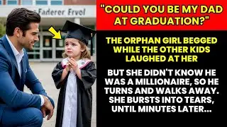 POOR LITTLE GIRL ASKS MILLIONAIRE TO BE HER DAD AT SCHOOL GRADUATION, WHAT HE DOES...