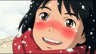 Cozy Winter Cottage Ambience ❄️ Heavy Snow & Warm Fireplace (Ghibli Style)