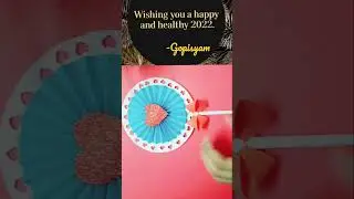 Beautiful Handmade Happy New Year 2022 Card Idea / DIY Greeting Cards for New Year #Gopisyam