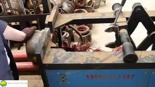 Scrapping Industrial Electric Motor machine   copper recycling