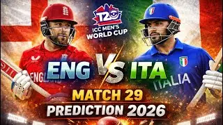 (29) ENG vs ITA Today match 😱 | 29th Match Prediction 🏏 England ya Italy? 