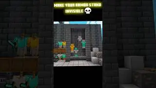 Invisible Armor Stand Trick in Minecraft 💀 #shorts