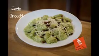 Gnocchi with a Pesto Cream Sauce