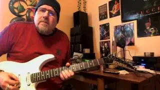 Pod HD500x looper demo Dorian jam Latin blues rock fuzion vibe.