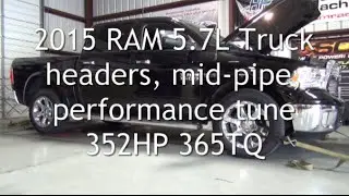 2015 Ram 5.7L Truck headers mid-pipe tune 352HP 365TQ