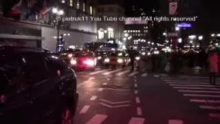 NYPD Police Taxi Responding Lights & Siren 2014 &copy; HD