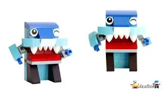 How to make blue LEGO creature