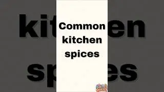 English to Hindi  Spices names🌶️ Learn your kitchen spices names easily! #kitchenspices #SpicesChart