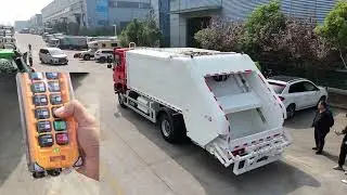 Shacman 4x2 Garbage Compactor Truck | Remote & Manual Control | Full Operation Demo
