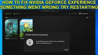 Nvidia Geforce Experience Error How to FIX it Guide