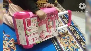 pink barbie trolly/ pink kitchen set / kids favourite/ baby girl/ cartoon theme💝💝 @hennabyhuda