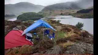 Beautiful Wild Camp above Haweswater & the drowned  village of Mardale Green | The Lake District