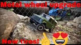 Olandoo hunter D110 gets metal wheels and some new tires!