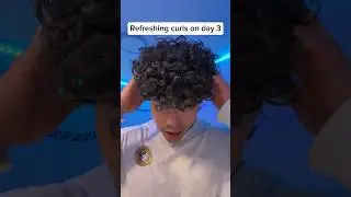 Refreshing curly hair on day 3🧑🏾&zwj;🦱&hellip;#shorts