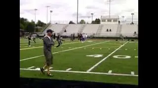 Sideline catches during B.C. Lions' CFL free-agent camp in Seattle, May 18, 2013