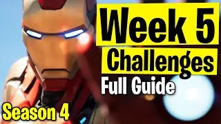 WEEK 5 Challenges (ALL) - Full Guide (Season 4) - Fortnite