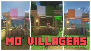 NEW And IMPROVED VILLAGERS in MINECRAFT( Mo' Villagers 1.19.4 )