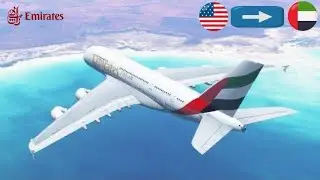 Infinite Flight LIVE, Houston to Dubai, Emirates A380