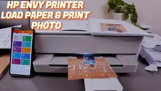 How To Load A4 Paper, Photo Paper and Print Photo with HP Envy Printer