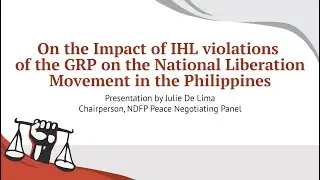 Julie De Lima, Expert Witness on the Impact of the GRP's IHL violations on NLMs - May 18, 2024