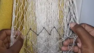 Mending a cast net #tutorial #fishingnets #castnets