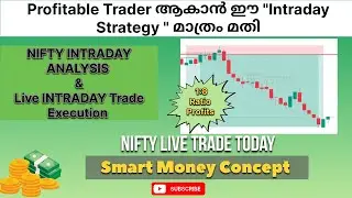Live Intraday Trading Strategy in Malayalam Using Smart Money Concepts