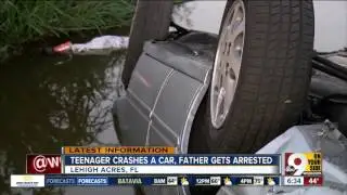 Florida dad charged after teen crashes on joyride