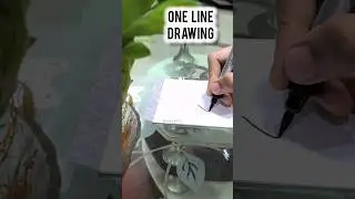 One Line Drawing #shorts #youtubeshorts #art #drawing #easy #sketch #cute #trending #viral #creative