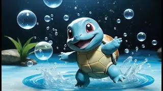 Pok&eacute;mon Squirtle Slipped on Colorful Soap Bubbles | Nursery Rhymes for Kids Songs Fun