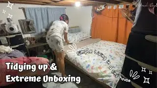 EXTREME SHOPEE UNBOXING ✨| TIDYING UP MY BEDROOM | Mhean Reyes💕 #momlife #tidyingup #unboxing #mom 