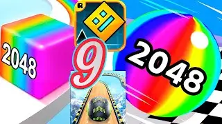 🔥 Playing 4 Epic Games in 1 Video! 🎮 | JellyRun 2048, BallRun 2048, Going Balls & Geometry Dash 🚀