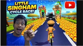Little Singham Cycle Race - Endless Runner Gameplay Walkthrough Part 1 - (iOS,Android) bullsharkkk