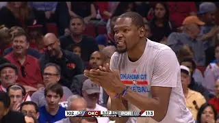 Oklahoma City Thunder vs Portland Trail Blazers - Full Game Highlights | April 6, 2016 | NBA