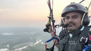 Parajet Maverick with Moster 185 plus Paramotor flying in India